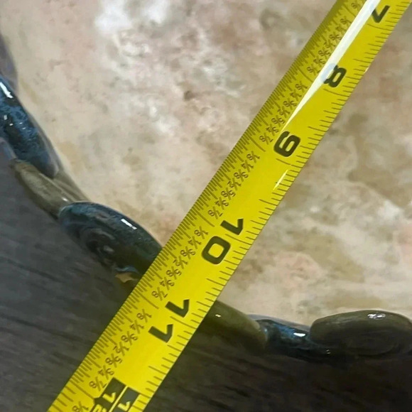 Decorative Pottery Coil Swirl Bowl Basket Signed Emily - Picture 10 of 13